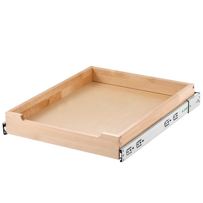 Pull Out Cabinet Organizer, 20"W x 21"D Cabinet Drawer, Soft Close Slide out Shelf, Heavy-Duty Sliding Wood Drawer, Bottom and Side Assembly Base Cabinet Organization for Kitchen Pantry Bathroom