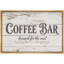 «Rustic Coffee Bar», typographie, images de cuisine, impression sur toile encadrée-128790678-128790679-128790680