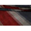 Tapis unique en laine noué à la main Gabbeh bleu / rouge / gris 9 pi x 12 pi 2 po New Age