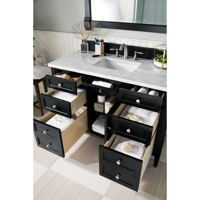 Brittany 48'' W Single Bathroom Vanity Base, Pecan