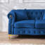 Causeuse luxueuse en velours avec motif touffeté 64,1 po Embrace-115949289