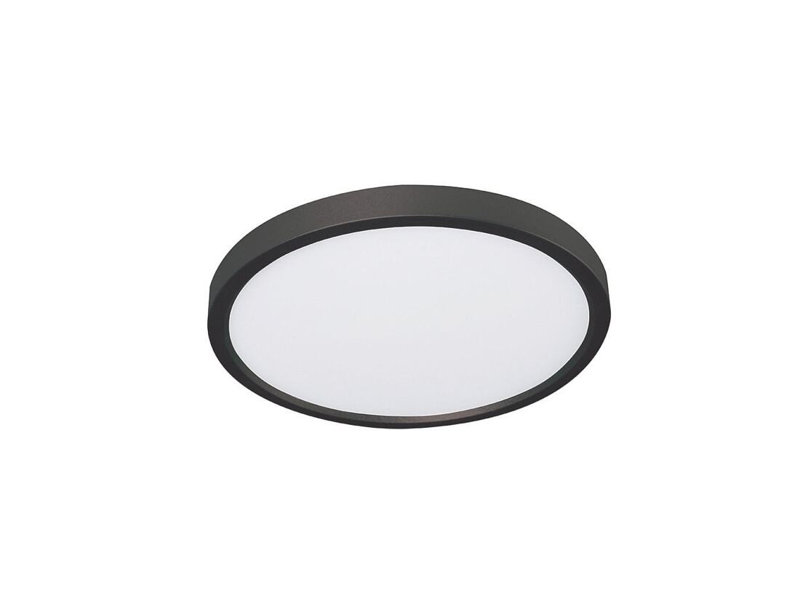 EFDB3D7760CB4C14AEE199C9630243E3 Plafonnier à DEL rond Lenwood 22 W, 30,5 cm (12 po), noir, température de couleur réglable, 1650 lm