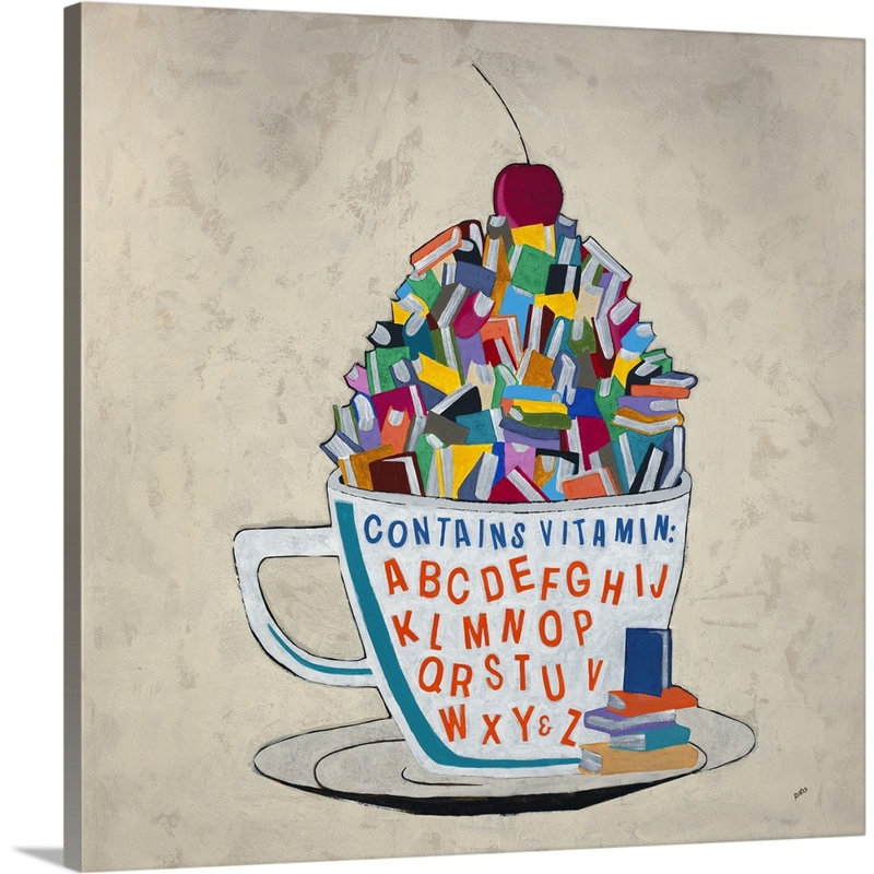 « vitamines a à z », peinture sur toile, Toile tendue, H 12 po x l 12 po x p 1,25 po