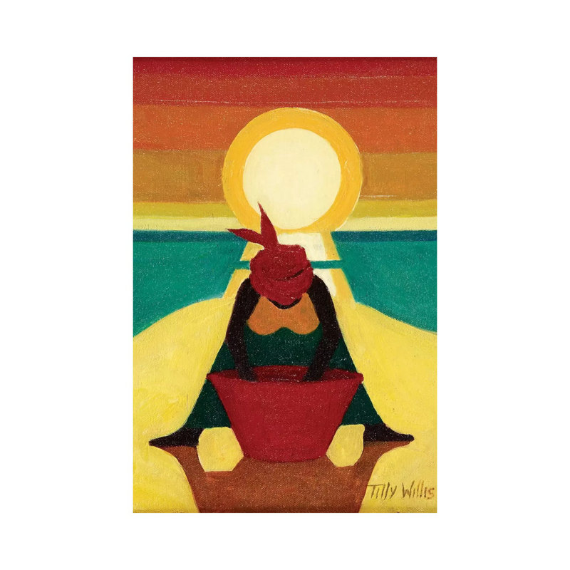 African Sunset by Tilly Willis - Wrapped Canvas Painting, 66.04 cm H x 45.72 cm W x 1.91 cm D