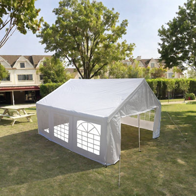 Pavillon de jardin portatif 20X20 pieds pour les mariages - et installation de tente de fête extérieure imperméable et facile à installer