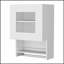 Armoire murale de cuisine avec porte vitrée Nolan pour rangement moderne et peu encombrant