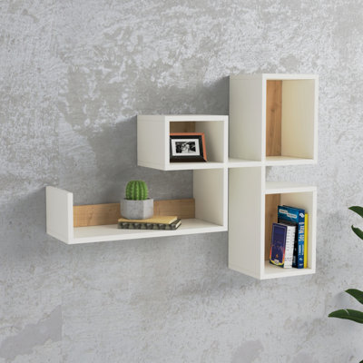 Dragoy 4 Piece Floating Shelf