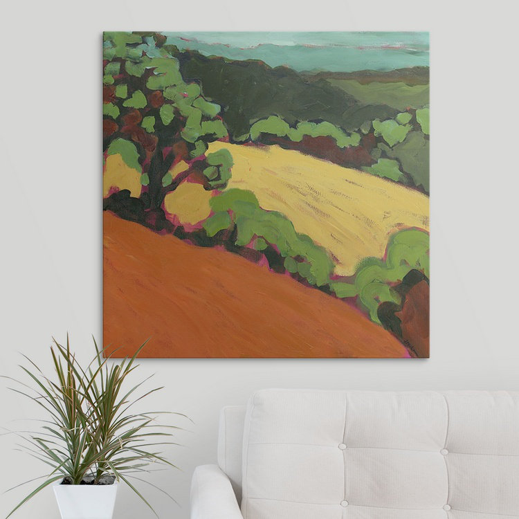 «Nolani A Short Pause Above the Valley» par Jennifer Lommers - reproduction, H 35 po x l 35 po x 1,5 po, Toile