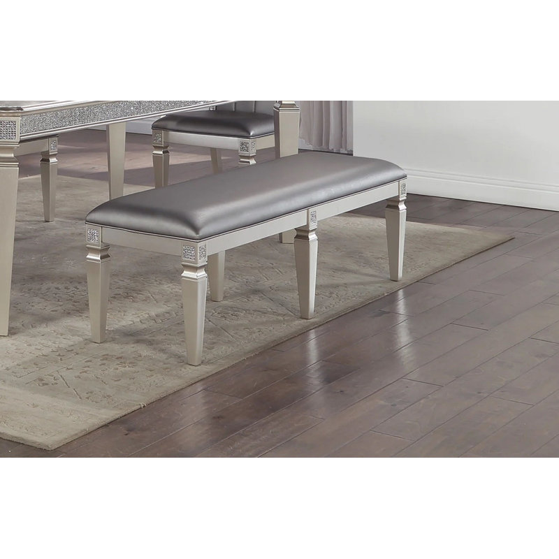Siège long rembourré scintillant Premium Glam