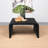 Woods Black Woven Rattan Square Coffee Table-1848512436
