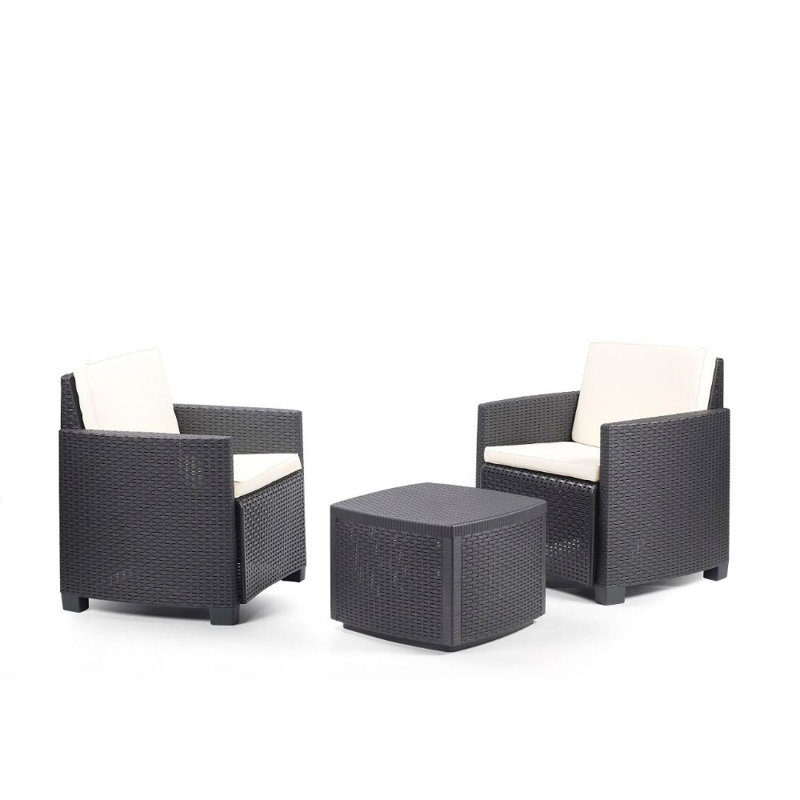 Patio Perfection 2 - Person Patio Conversation Set with Cushions