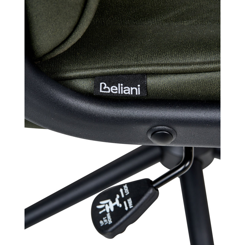 Office Chair Swivel Fabric, Dark Green