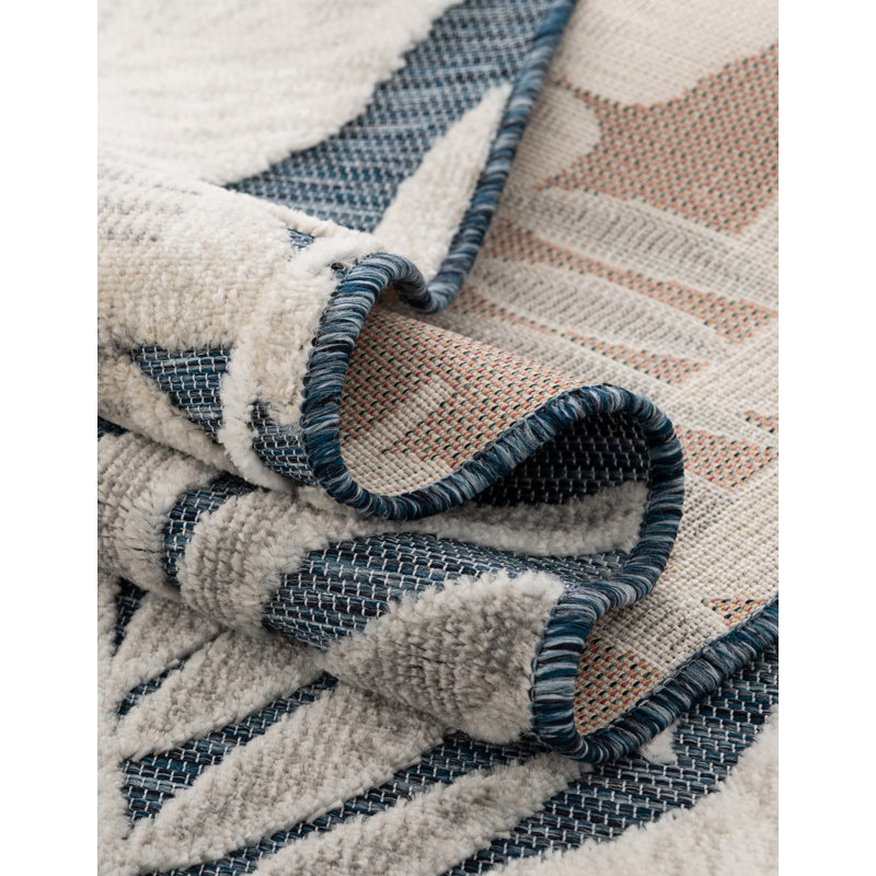 Tapis intérieur / extérieur Firman Wygant, Rectangle 5 pi 2 po x 8 pi