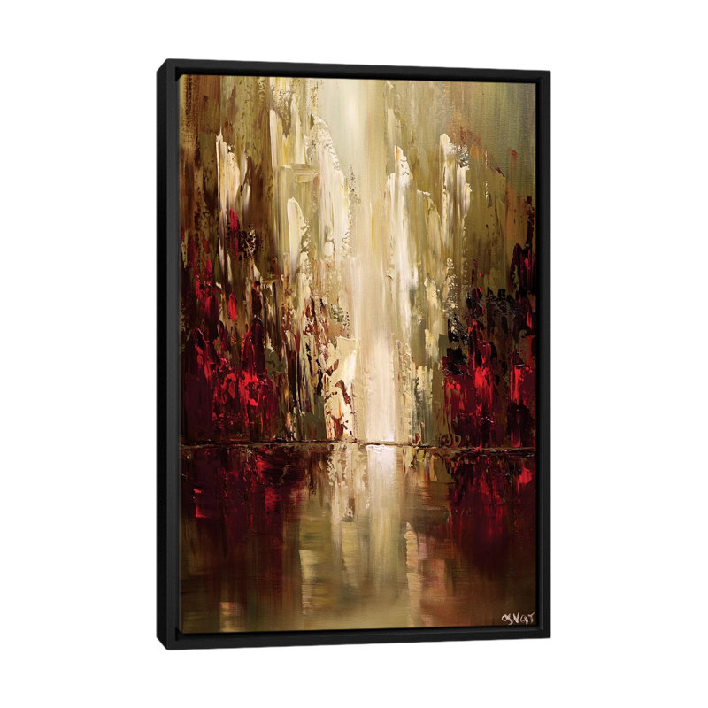 «Swiger Skyscrapers», reproduction sur toile, H 26 po x l 18 po x P 1,5 po, Toile avec cadre noir, Pas de tapis