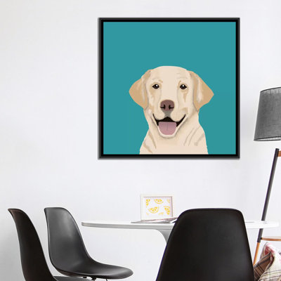 « labrador », impression sur toile tendue