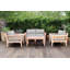 Monterey Outdoor Teak Conversation Set-811188839-847976537