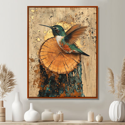 Govinda Hummingbird Into Wood Forest Quest III - Hummingbird Wall Art