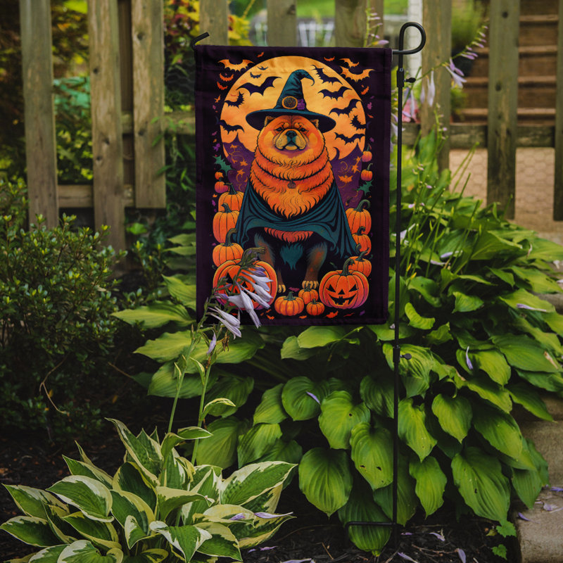 Drapeau de jardin d'Halloween en polyester Jaisyn, 15,5 po x 11,25 po