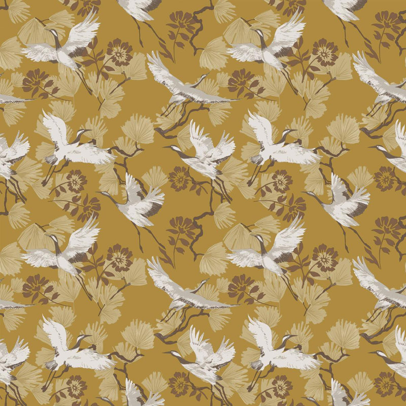 Alexiyana 1m x 53cm Matte Wallpaper Roll, Mustard Yellow