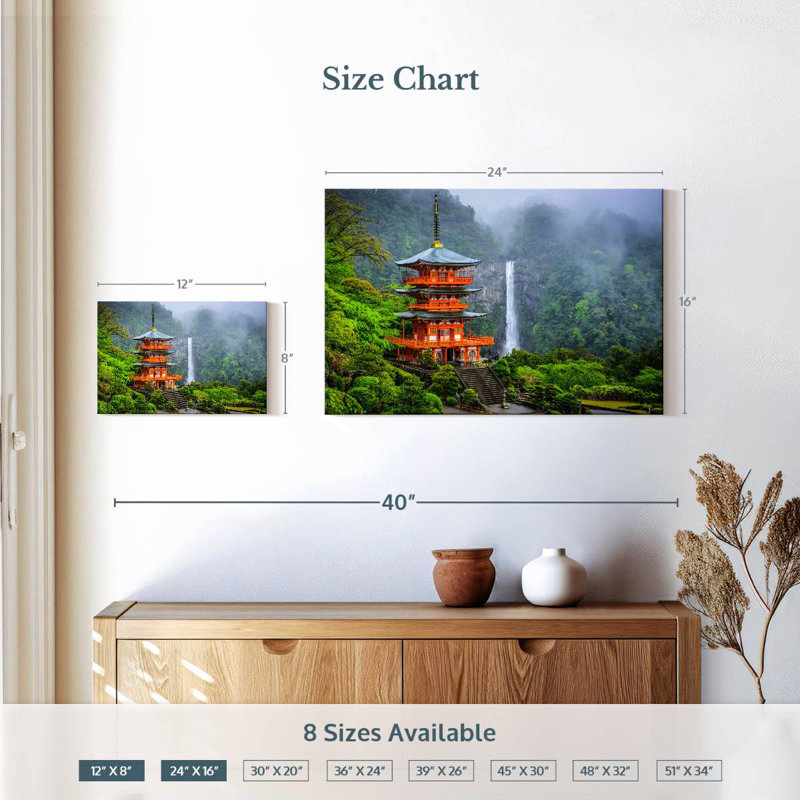 Sanctuaire Adella Nachi Taisha, H 16 po x l 24 po