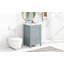 Meuble-lavabo de 20 po avec lavabo, armoire de salle de bain avec porte à fermeture douce, support de rangement et tiroir-1663933304