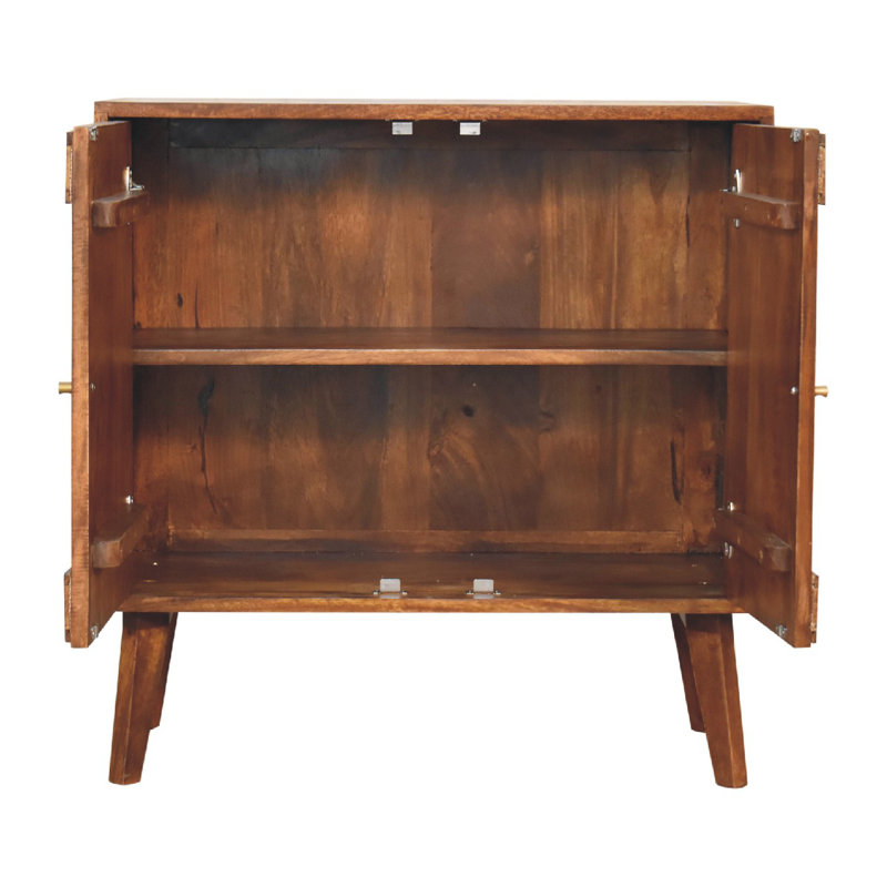 Gatland Solid Wood 2 - Door Rectangle Accent Cabinet