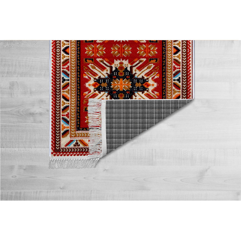 Luxurious Velvet Area Rug (4.6 x 7.2 ft), 100% Antibacterial Fabric, Non-Slip Cotton Backing, Pile Height: 0.4 in | Machine Washable, 3D Digital Print Design | Perfect for Living Room & Bedroom Decor, Soft & Durable