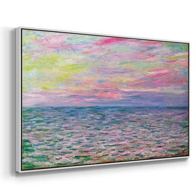 Coucher de soleil sur la mer à Pourville, 1882, reproduction d'art sur toile