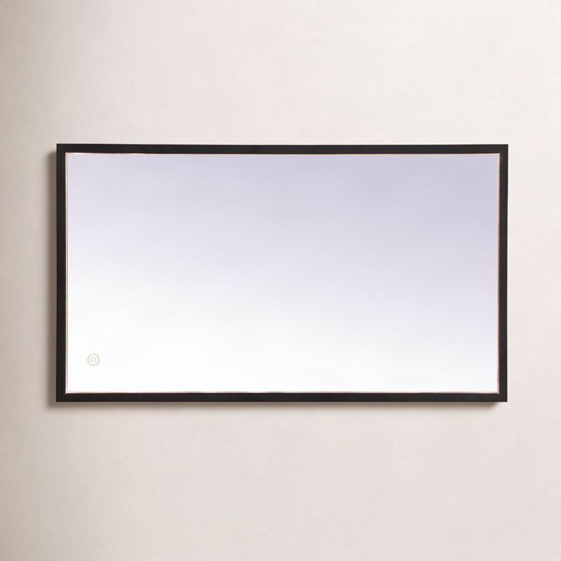 Miroir Piche, 18 po x 30 po, Noir