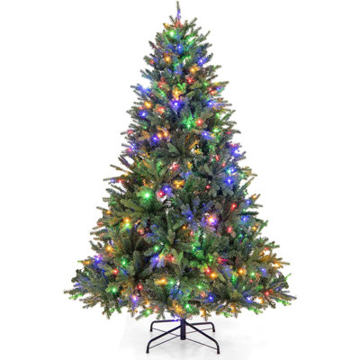 Lighted Artificial Pine Christmas Tree