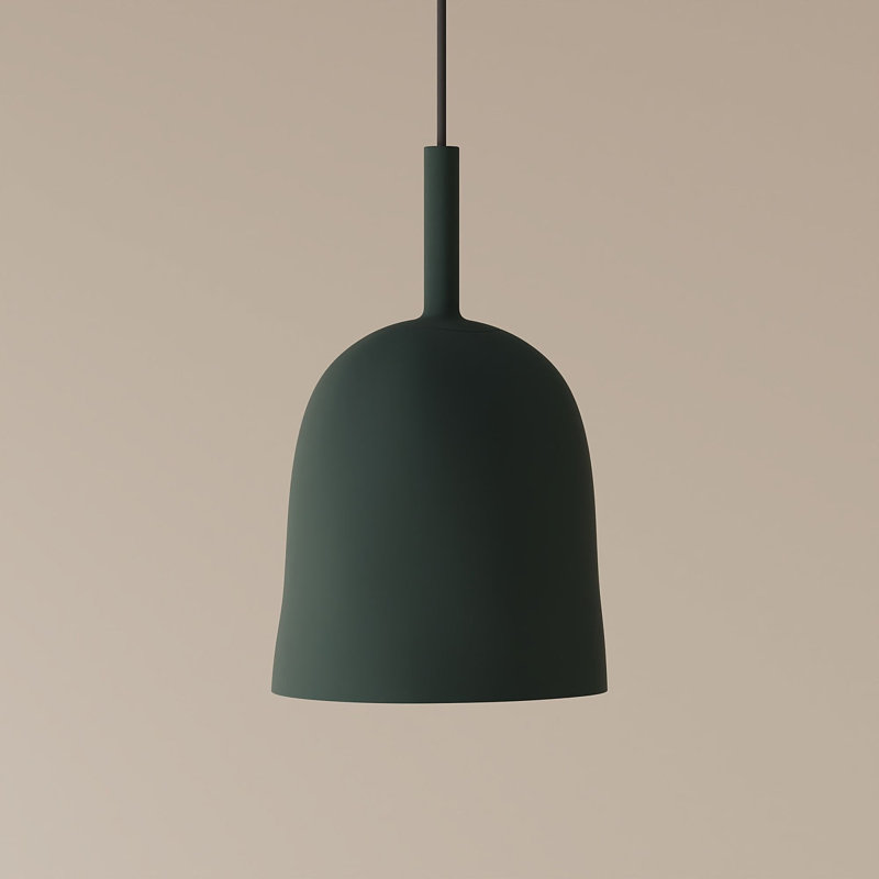 Vessel Pendant Light, Walnut, 21.5'' H x 9'' W x 9'' D, Black