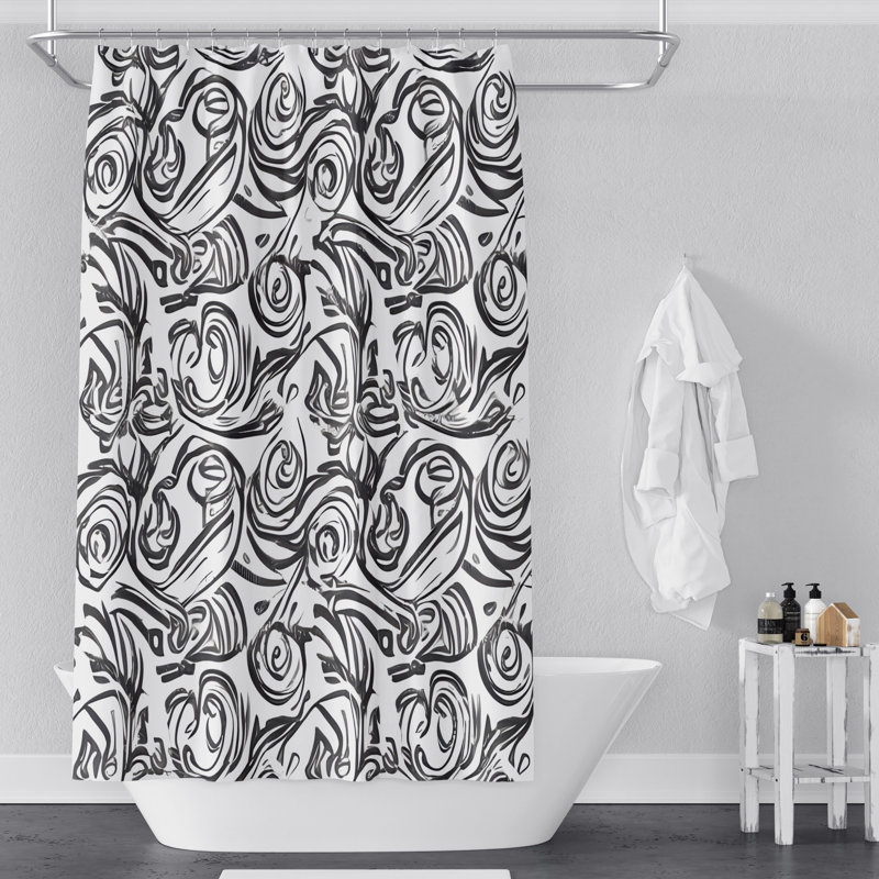 Rideau de douche Areefa, H 72 po x l 70 po