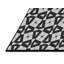Tapis noir/blanc tissé à la machine-1844695045