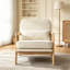 Méridienne moderne simple rembourrée avec accoudoirs courbés et coussin lombaire-584243911