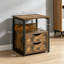 40cm W Metal Bedside Table