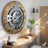 Wall Clock 24" Oversized for Living Room decor with Real Moving Gears England Collection-107103005