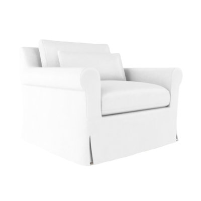 Transitional Skirted Chair
