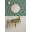 Papier peint jade soyeux coquelicot