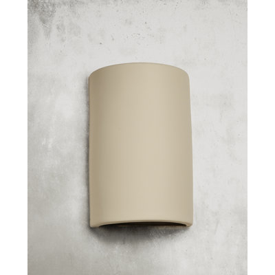 Charny Ceramic Outdoor Wall Light, LED Bulb Included