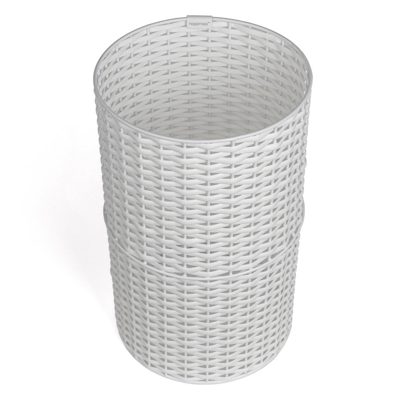Cecil Open Waste Basket - 4.13 Gallons, White