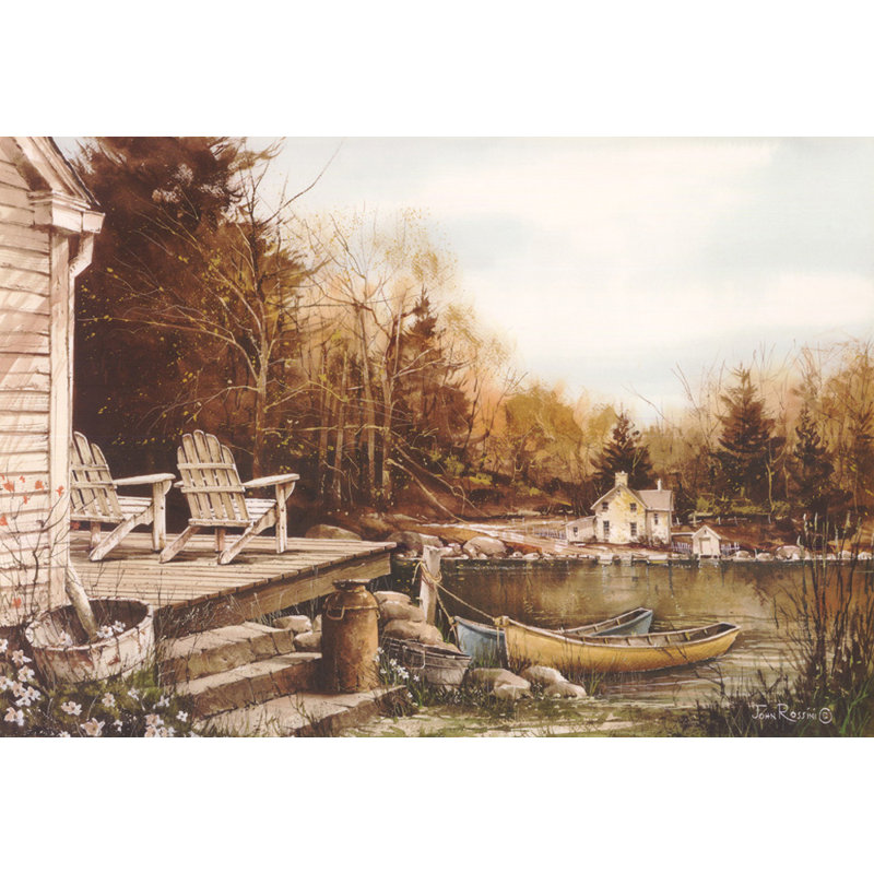 Au bord du lac, H 33 po x l 48 po