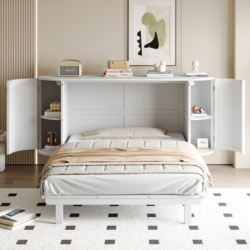 Solid Wood Bed, White