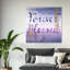 «Forever Blessed Lilac», reproduction d'art textuel sur toile-66812741-66812740