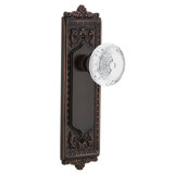 Egg & Dart Plate with Crystal Meadows Knob