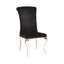 Chaise d'appoint rembourrée en velours Abbie