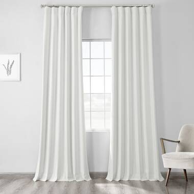 Latitude Run® Bodulfblackout Curtains For Bedroom Thermal Cross Linen Weave  Curtains For Large Window Single Panel Drape & Reviews | Wayfair