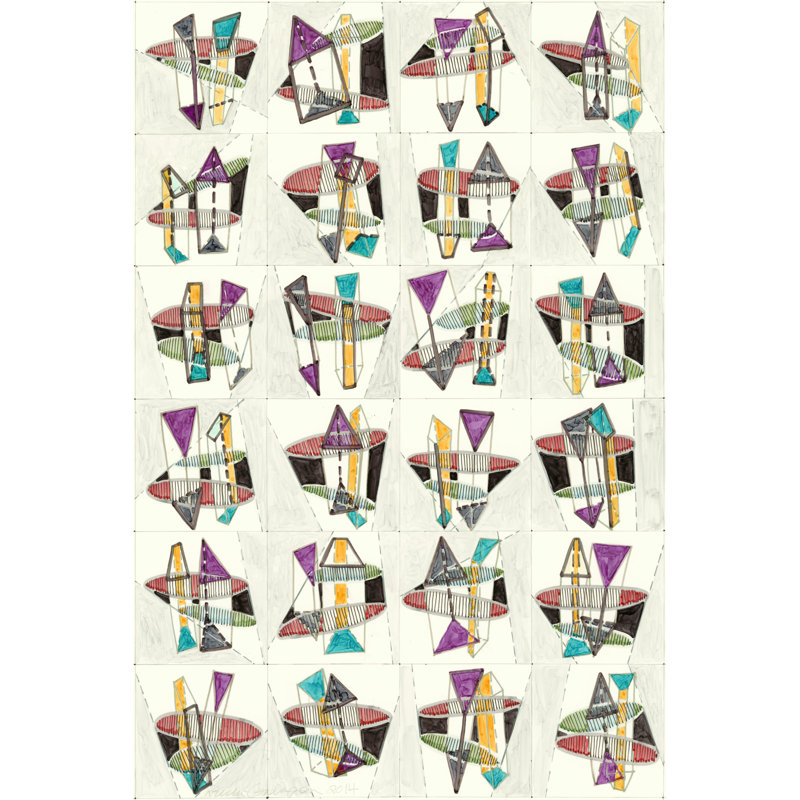 Mid Century Exploration I by Nikki Galapon - Graphic Art, 91 cm H x 61 cm W, Wrapped Canvas