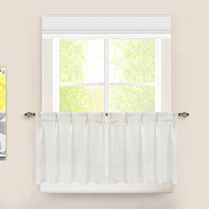 Everrey Semi Sheer Curtain Pair, 30" W x 24" L