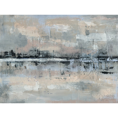 Distant Reflections by Soozy Barker - Wrapped Canvas Painting