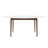 Modern Walnut And White Oval Dining Table